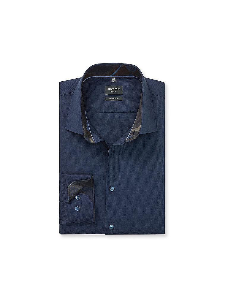 OLYMP No.6 Shirt Super Slim Fit Dark Blue 41 Men